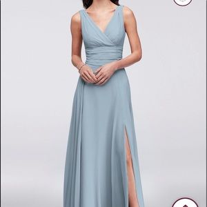 David’s Bridal Bridesmaid Dress - Dusty Blue